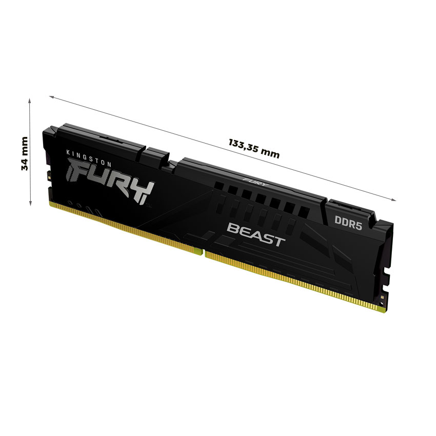 Ram Desktop Kingston Fury Beast (KF548C38BB-16) 16GB (1x16GB) DDR5 4800Mhz