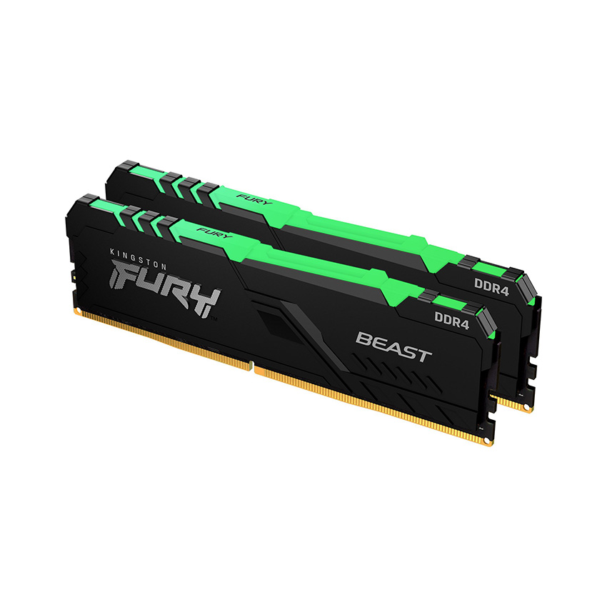 Ram Desktop Kingston Fury RGB (KF432C16BBAK2/16) 16GB (2x8GB) DDR4 3200Mhz