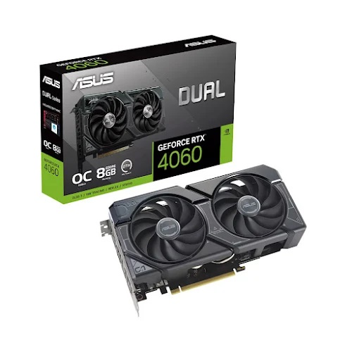 Card màn hình ASUS Dual GeForce RTX 4060 OC Edition 8GB (DUAL-RTX4060-O8G)