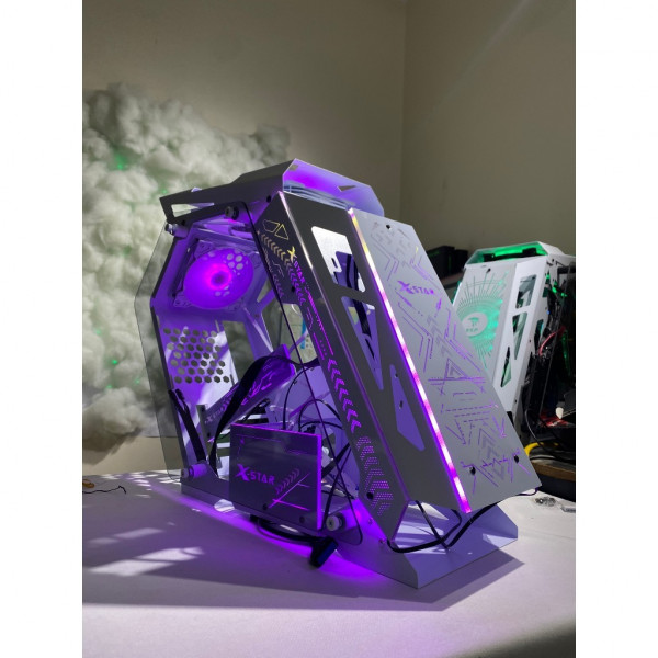 VỎ CASE MÁY TÍNH ROBOOT XSTAR WHITE (SẴN 3 FAN LED RGB)