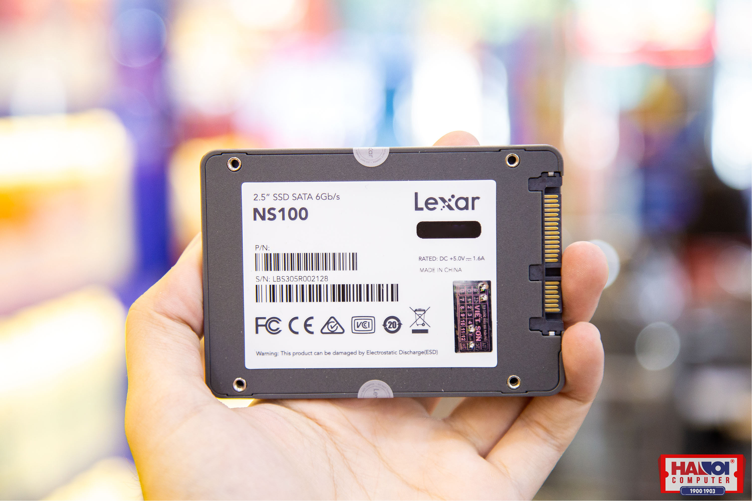 Ổ cứng SSD Lexar NS100 128GB Sata3 2.5 inch (Đoc 520MB/s - Ghi 450MB/s) - (LNS100-128RB)