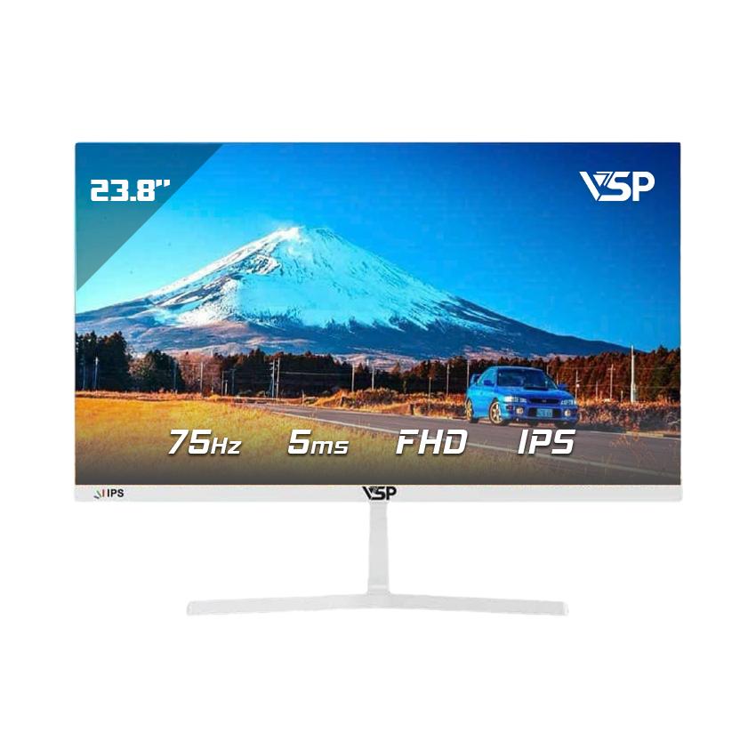 Màn hình VSP V2407S Trắng (23.8 inch/ FHD/ IPS/ 75Hz)