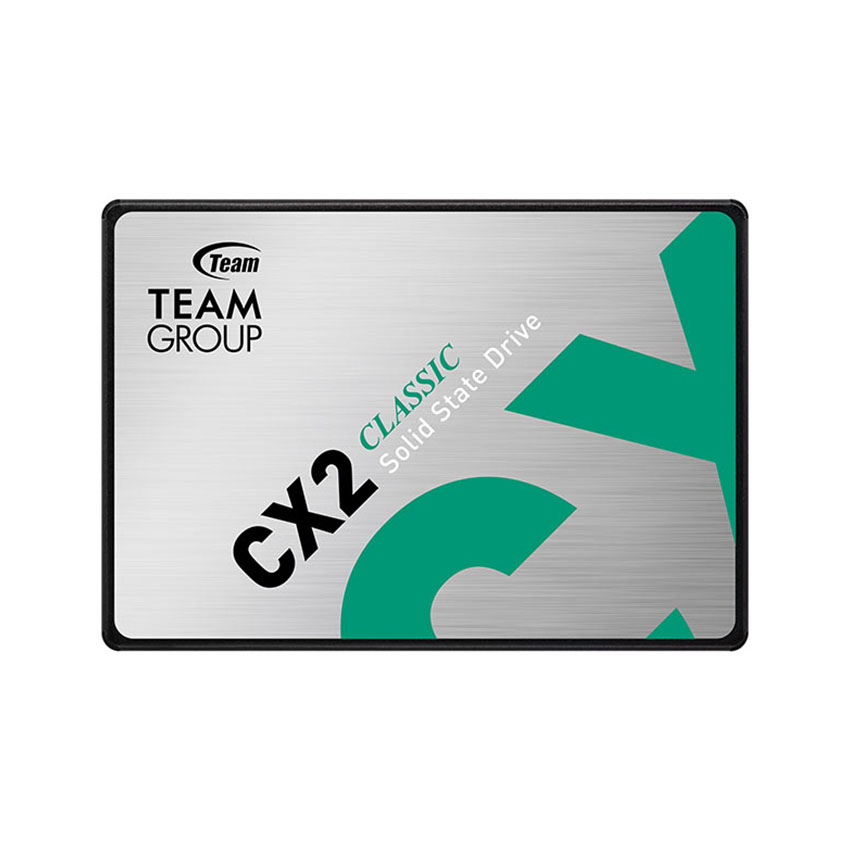 Ổ cứng SSD Teamgroup CX2 256GB SATA3 2.5 inch (Đọc 520MB/s, Ghi 430MB/s) - (T253X6256G0C101)