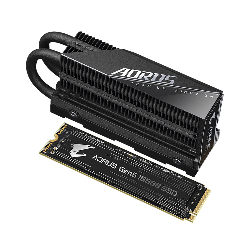 Ổ cứng SSD Gigabyte AORUS Gen5 10000 2TB PCIe 5.0 x 4  (Đọc 10000MB/s Ghi 9500MB/s) - (AG510K2TB)