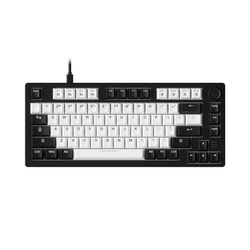Bàn phím cơ Dareu EK75 White Black_Dream switch (Keycap PBT)