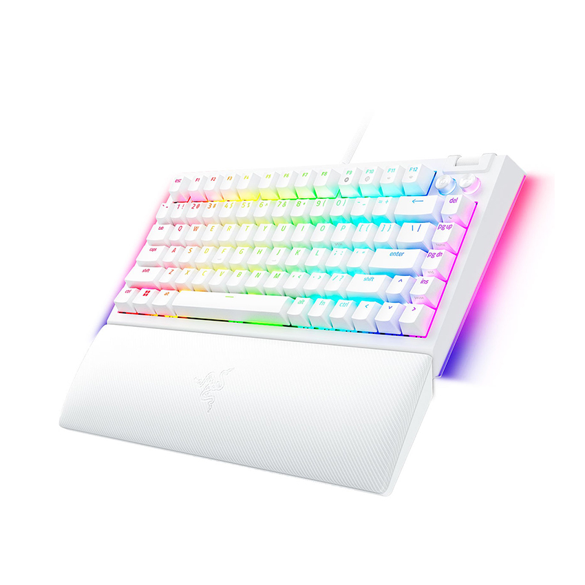 Bàn phím cơ có dây Razer BlackWidow V4 75% RGB White Edition Hotswap Razer Switch Orange RZ03-05001700-R3M1