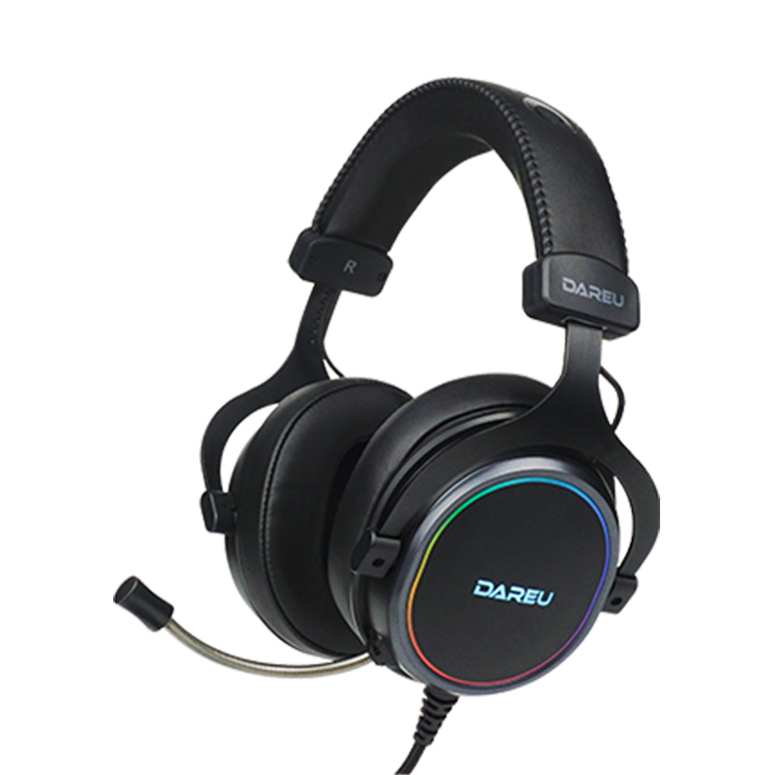 Hình ảnh chụp sản phẩm Thông số kỹ thuật Tai Nghe Dareu EH925 RGB Black