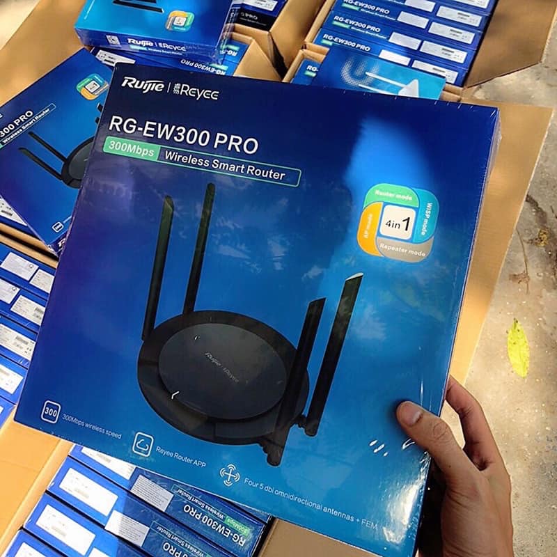Bộ phát wifi Ruijie 4 râu RG-EW300 Pro - Hàng chính hãng