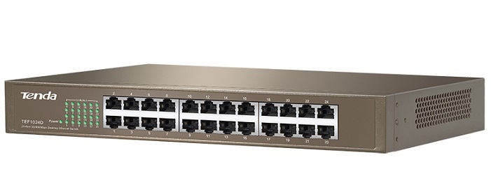 Thiết bị chia mạng Tenda TEF1024D Switch 24-Port 10/100Mbps