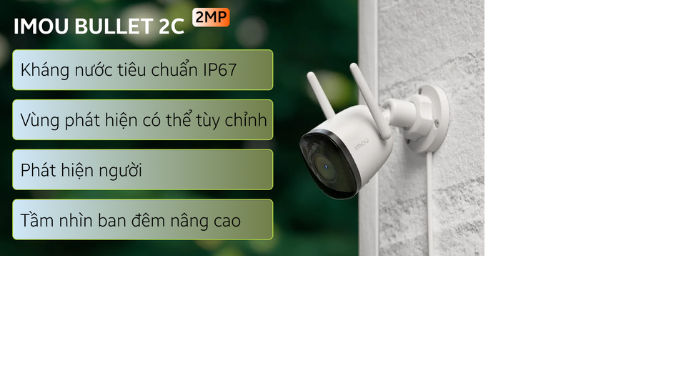 Camera IP ngoài trời 2MP IMOU IPC-F22P-D 1080P