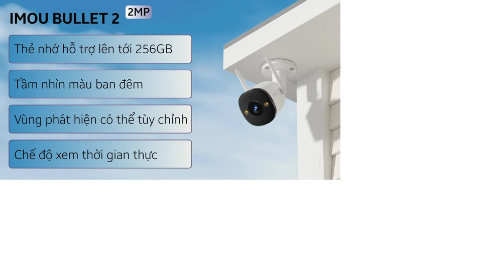 Camera IP ngoài trời 2MP IMOU 24/7 IPC-F22FP-D 1080P Full Color