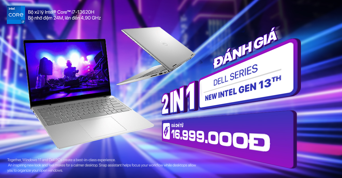 [New 100%] Dell Inspiron 14 Plus 7430 (Core i7-13620H, 16GB, 1TB, Intel Graphics, 14" 2.5K)