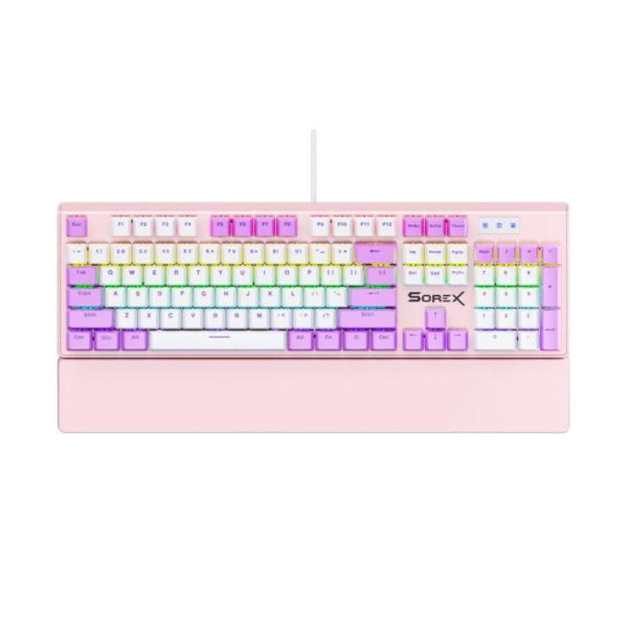 Bàn phím cơ SOREX SK105 Pink White