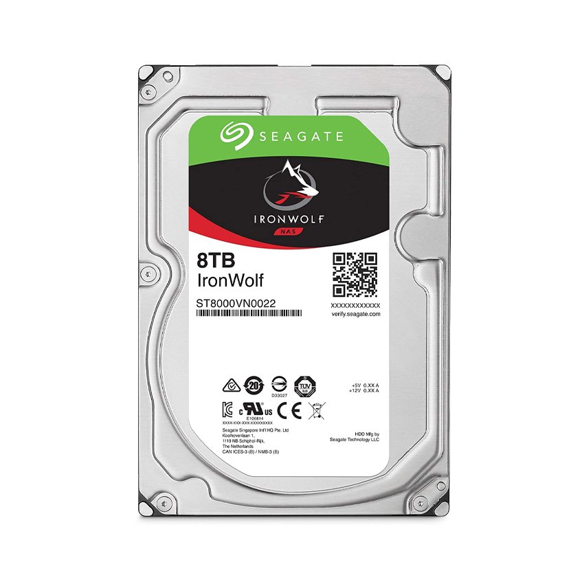 Ổ Cứng HDD Seagate IronWolf (8TB/ 256MB/ SATA III/ 7200RPM/ 3.5 inch)
