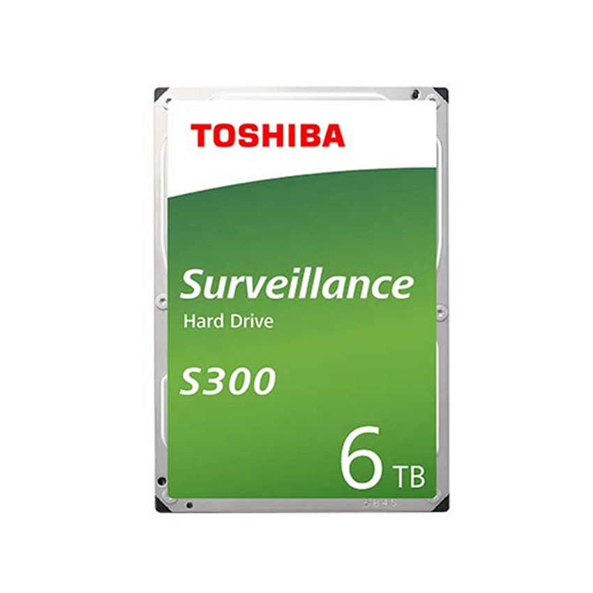 Ổ Cứng HDD Toshiba Camera S300 (6TB/ 256MB/ SATA III/ 5400RPM/ 3.5 inch)
