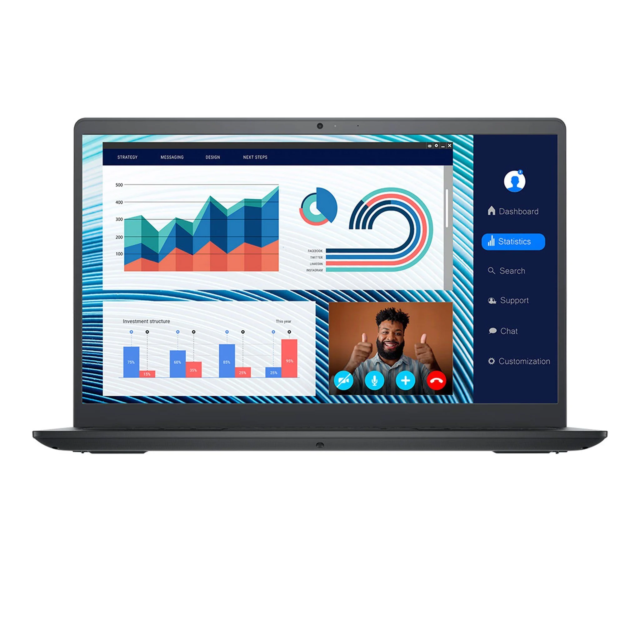 LAPTOP DELL VOSTRO 3520 (I5 1235U 8GB RAM/256GB SSD/15.6 INCH FHD/WIN11/OFFICEHS21/Đen)