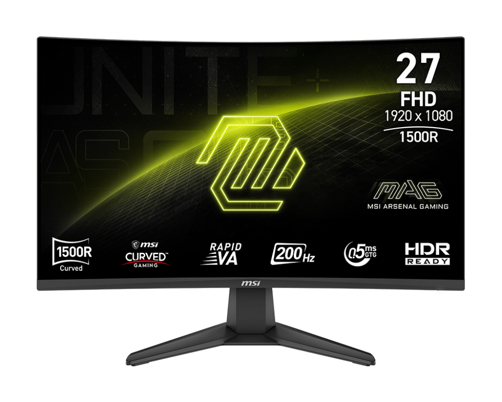Màn hình MSI MAG 276CF E20 27" cong (FHD 1920 x 1080/ Rapid VA/ 200Hz/ 0.5 ms)