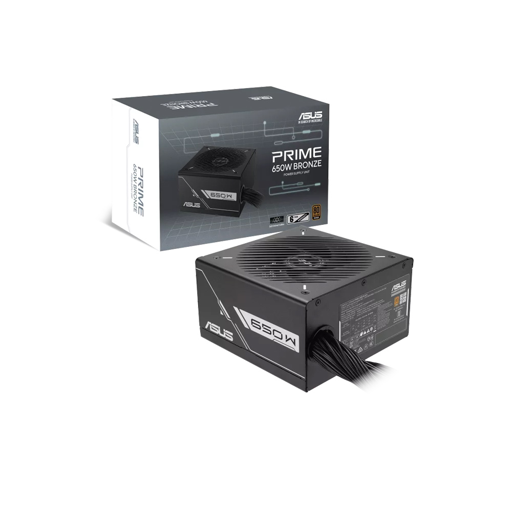 Nguồn máy tính ASUS PRIME 650B (650W, 80 Plus Bronze, Non-modular)