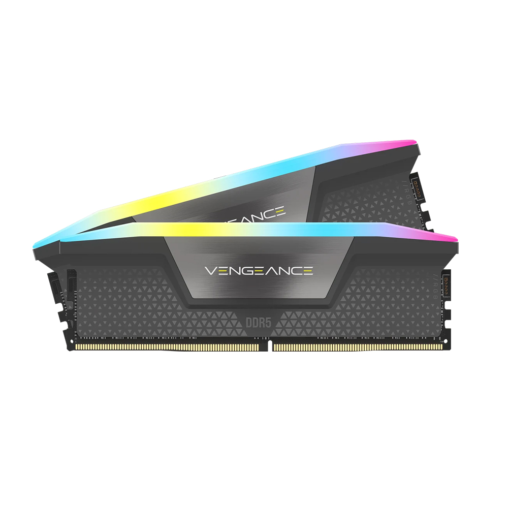 Ram Corsair VENGEANCE RGB 32GB (2x16GB) DDR5 bus 6000MHz Black (AMD EXPO+Intel XMP)
