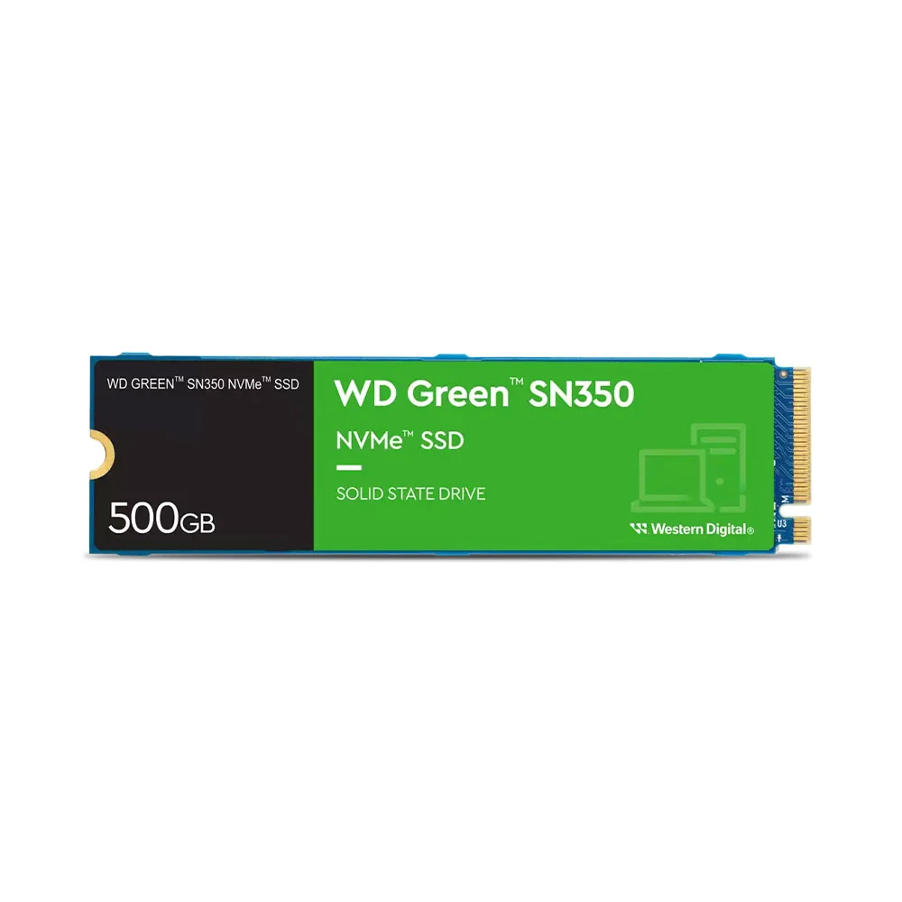 Ổ cứng SSD WD Green SN350 Green 500GB NVMe PCIe Gen3x4 WDS500G2G0C