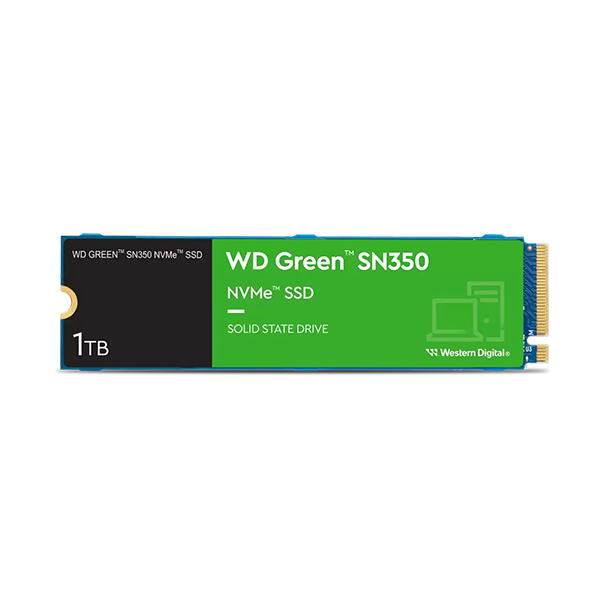 Ổ cứng SSD WD Green SN350 PCIe Gen3 X4 NVMe 1TB M2 2280 WDS100T3G0C