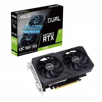 VGA ASUS Dual GeForce RTX 3050 8GB V2 GDDR6 (DUAL-RTX3050-8G-V2)