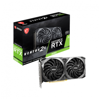  VGA MSI GeForce RTX 3060 Ventus 2X 12GB GDDR6 OC