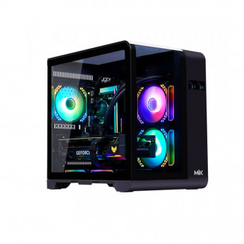 Vỏ Case MIK BARBATOS M BLACK (mATX/Mid Tower/Màu đen)