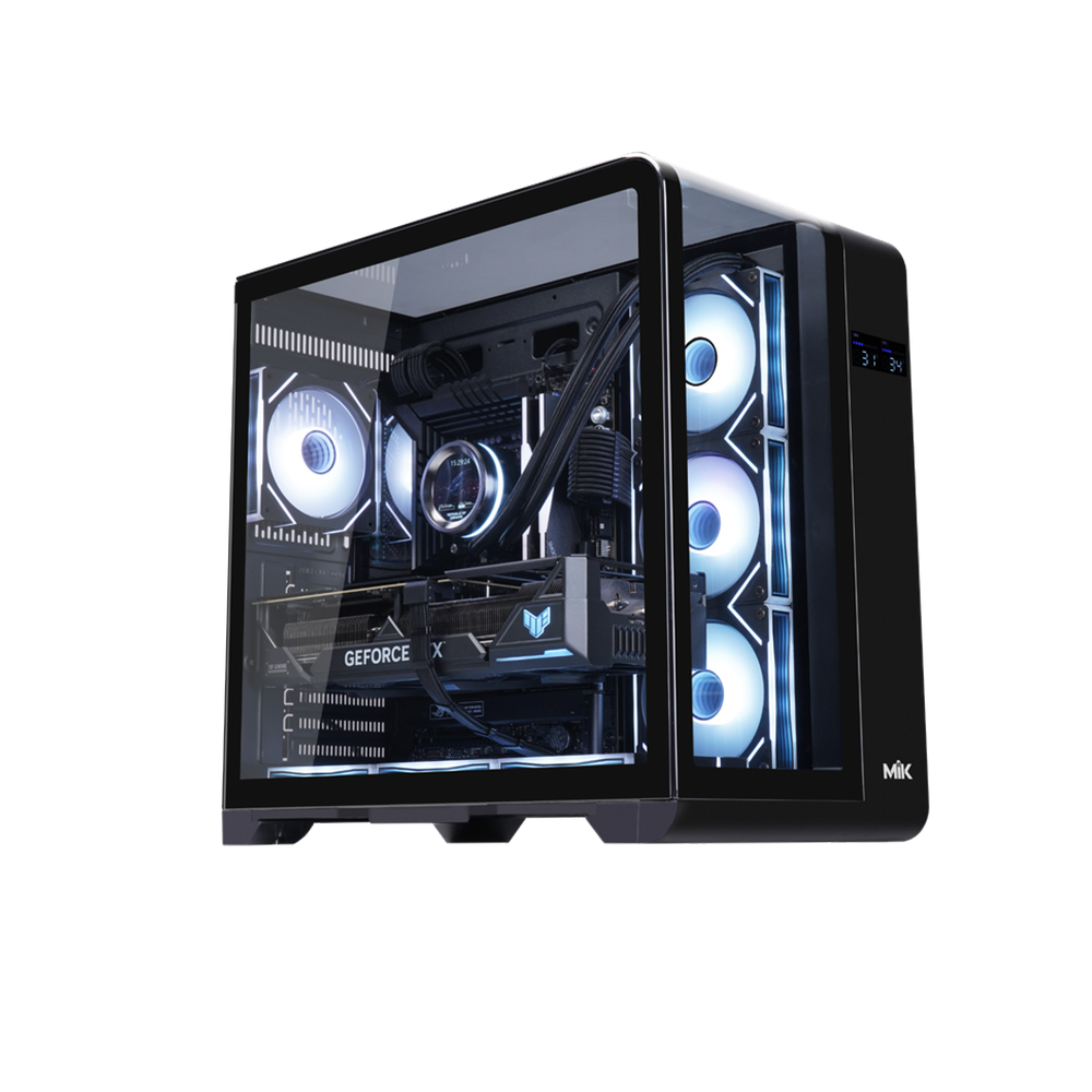 Vỏ Case MIK BARBATOS Black (ATX/Mid Tower/Màu Đen)