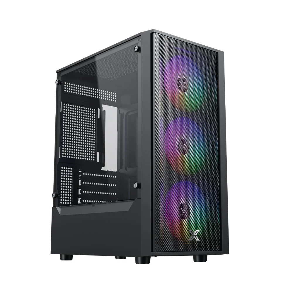 Vỏ Case Xigmatek MYX Air 3F EN45967 (Matx/3 Fan RGB/Màu Đen)